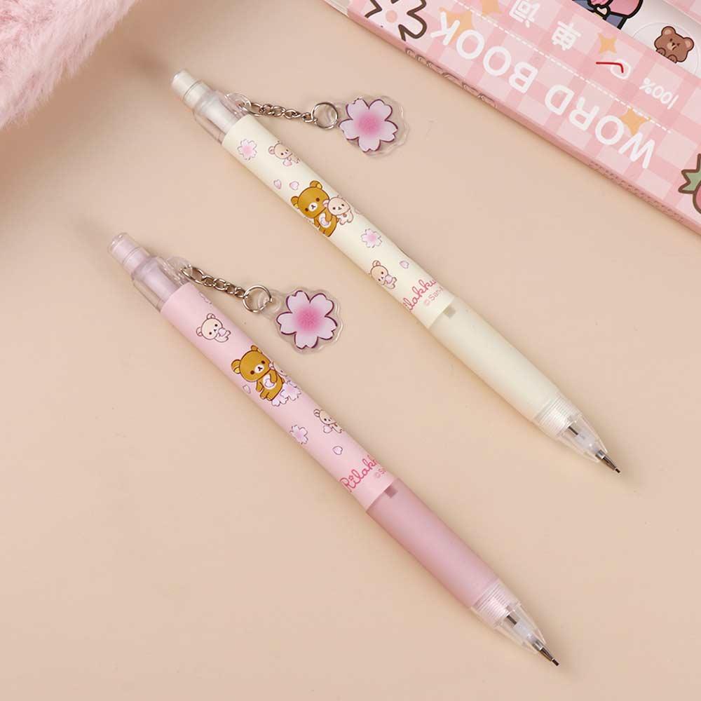 [Elegan] Pensil Mekanik Perlengkapan Kantor Alat Tulis 0.5/0.7mm Alat Tulis Siswa Beruang Press Pen