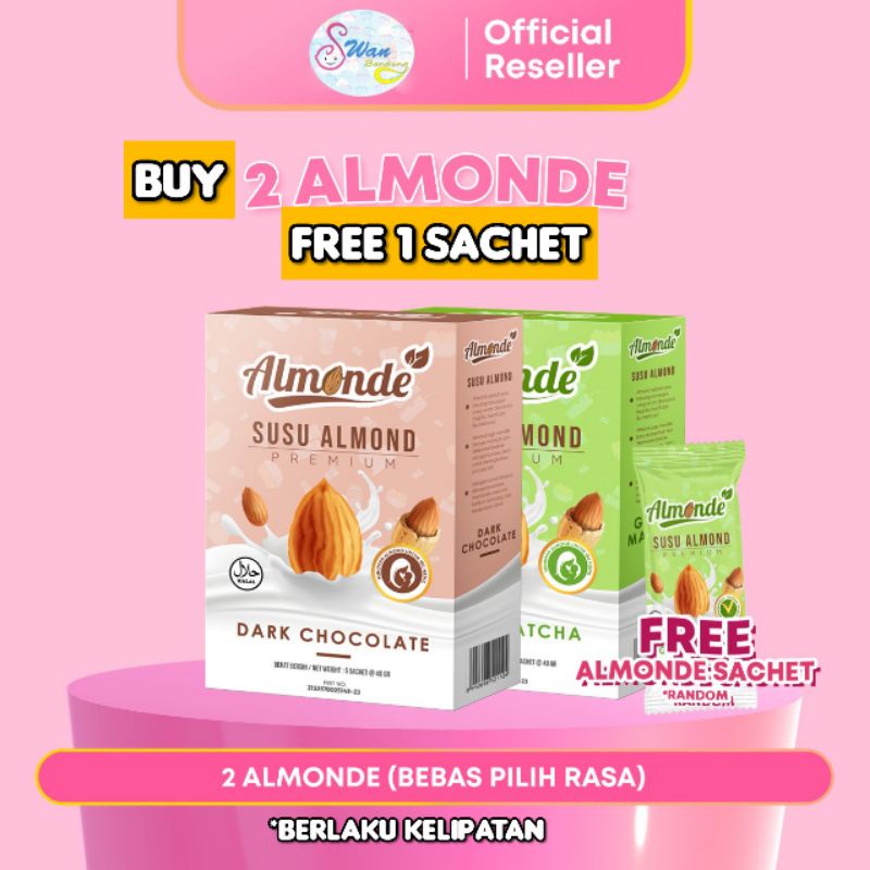 ⭐BISA COD⭐ ALMONDE PREMIUM ALMOND untuk ibu hamil & Program Hamil / Almonde Susu Ibu Hamil / Almonde