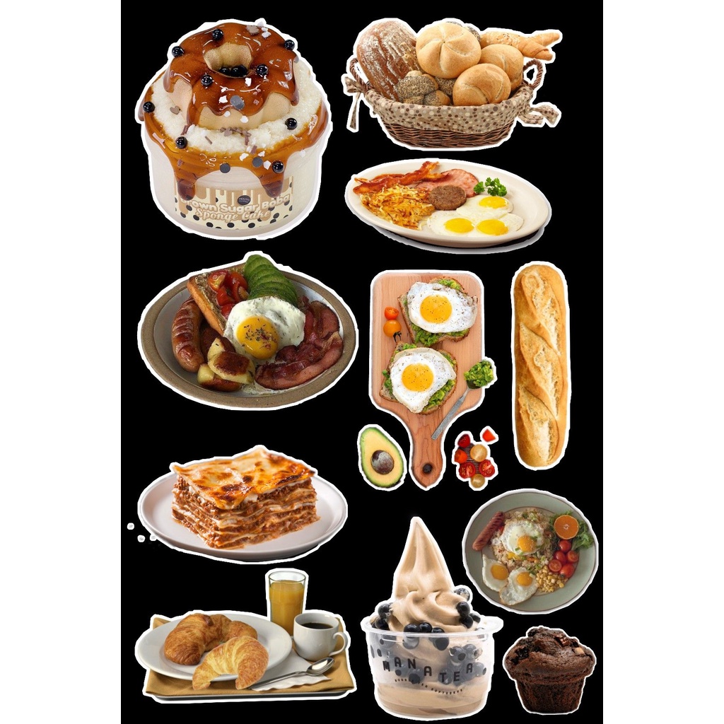 

Sticker Food #10 / Stiker Diary / Stiker tumblr / stiker laptop / Planner / Notebook / Jurnal / Scrapbook/ stiker handphone