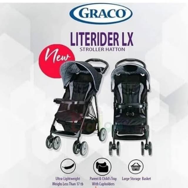 Makassar ( HABISIN STOK ) - Stroller Graco Literider LX / Kereta Doron Bayi Graclo Literider LX