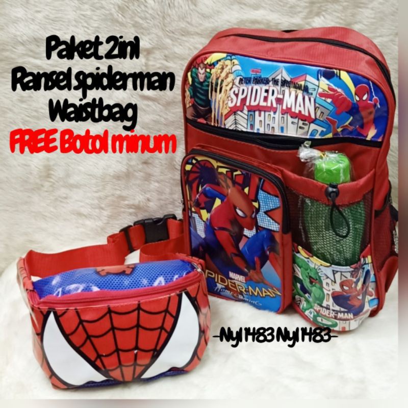 &quot;aurabagss&quot; - Paket Bundle... Beli 1 Dapat Banyak Ransel Anak Laki-Laki Karakter Printing Backpack Anak Sekolah PAUD TK SD Terbaru