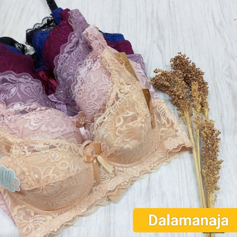 TALLY Bra Brokat Lembut 983 Bra Busa Tipis Pakai Kawat Setara Cup B-C