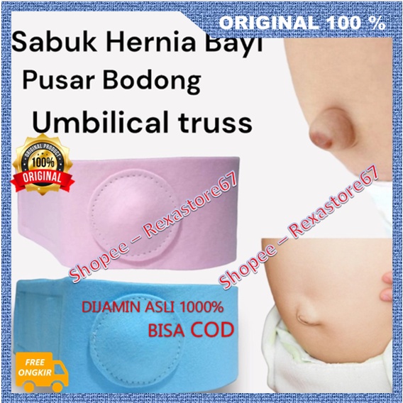 Sabuk Hernia Bayi Pusar Bodong Umbilical Truss Terapi Hernia Pusar Bodong ASLI