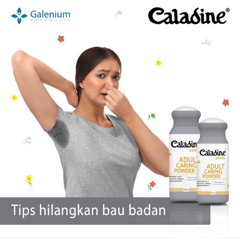 Caladine Adult Silver Bedak Gatal anti Bau badan