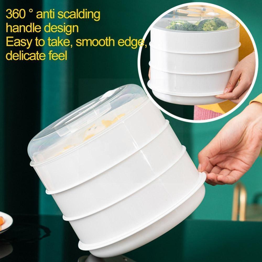 Populer Microwave Oven New Steamer Multi Layer Kukus Bun