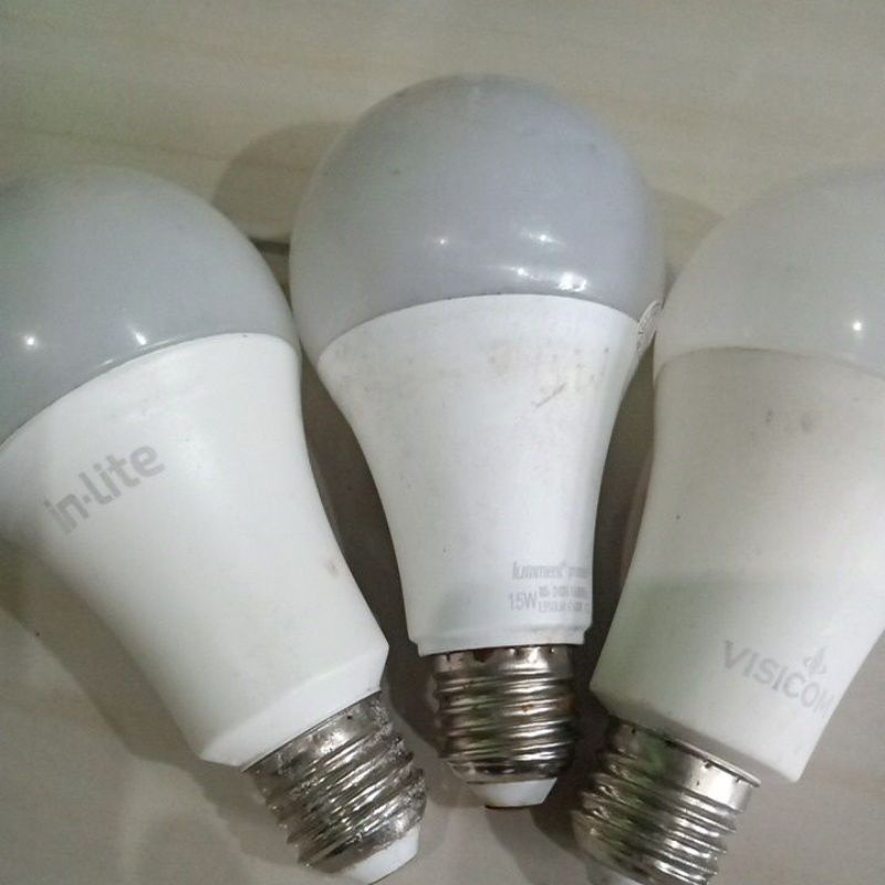 led off ( mati)  15 watt merk campur ( non Philips)