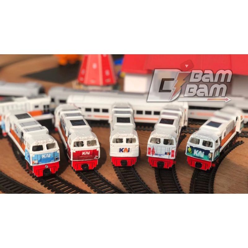 Mainan anak Kereta Api Lokomotif CC206 handmade double dinamo - Oyuncak Train