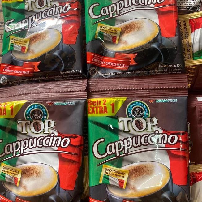 

✨MEGA ⚡ALE✨ [1 RENCENG 15 SACHET] Top Kopi CAPPUCCINO Coffee Instant Bubuk 25 gr Cappucino 25gr Capuccino Capucino Coffee Powder Instan Renteng Bungkus