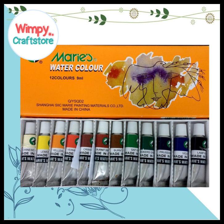 

Cat Air Maries Water Color Set 9Ml 12 Warna E1306 Cat-2