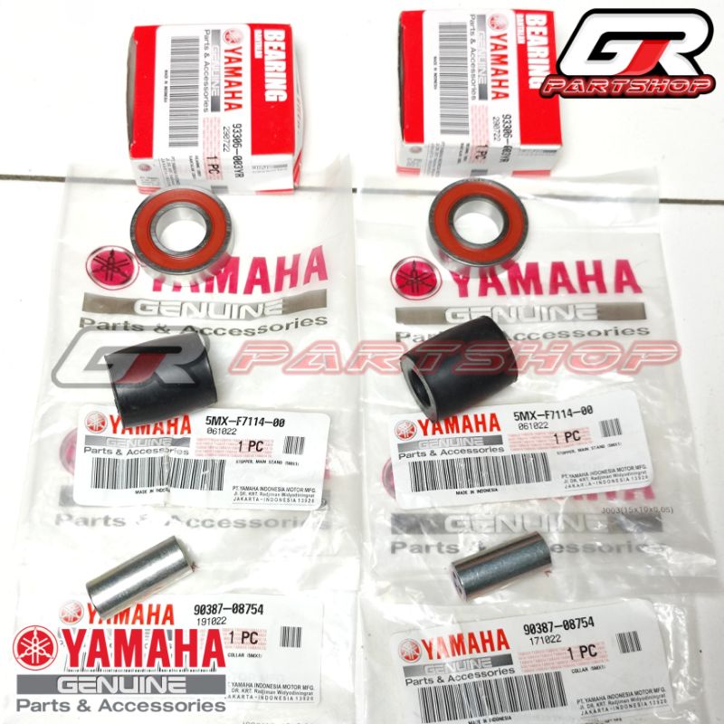 paket karet + bosh + bearing mounting mesin mio sporty smile soul fino nouvo ori ygp original yamaha bering bos monting set