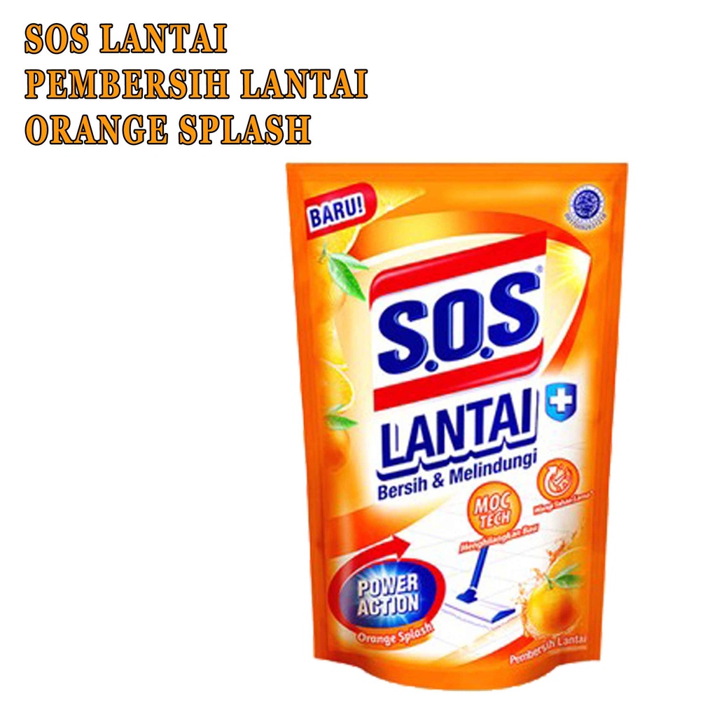 Pembersih Lantai* SOS Lantai* Orange Splash* 750ml