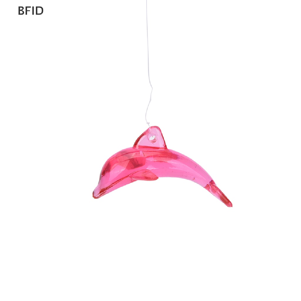 [BFID] Dolphin Creative Crystal 4tabung Metal Windchime Wind Chime Dekorasi Rumah [ID]