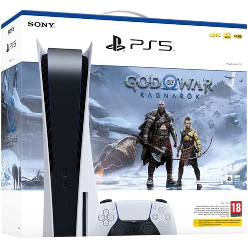 Play Station 5 Console Bundle with God of War Ragnarok &amp; 1 Stick Garansi Resmi 1 Tahun SONY Indonesia