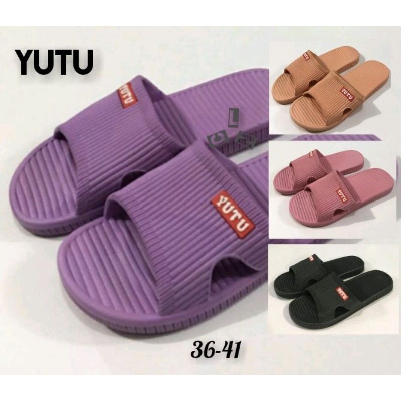 sandal slop karet yutu/sandal karet slop wanita/sandal rumah