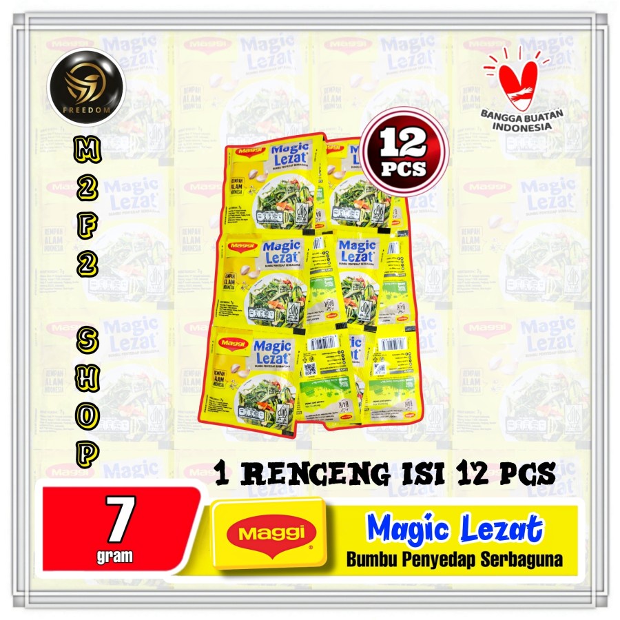 

Maggi Magic Lezat Bumbu Penyedap Serbaguna Sachet - 7 gr (Kemasan Renceng)
