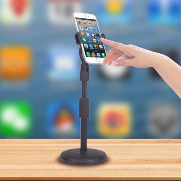 :0:0:0] Stand HP Tiang Hitam Hd 25 untuk Holder HP Live