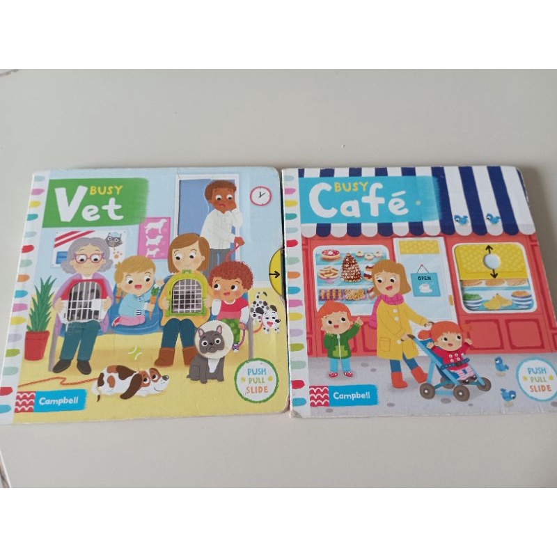 Campbell push and slide book preloved SATUAN