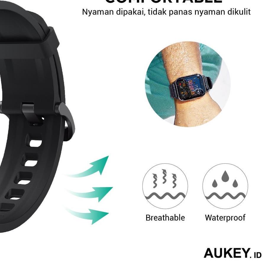 Aukey Smartwatch Strap Black