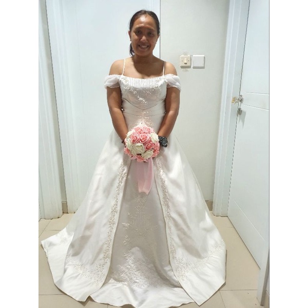 Jual gaun baju pengantin wedding dress bekas preloved second murah KL 12
