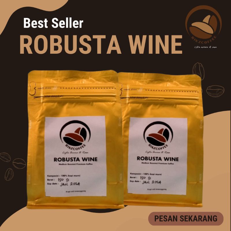 

Kopi Robusta Temanggung Wine 150gram (Bubuk)