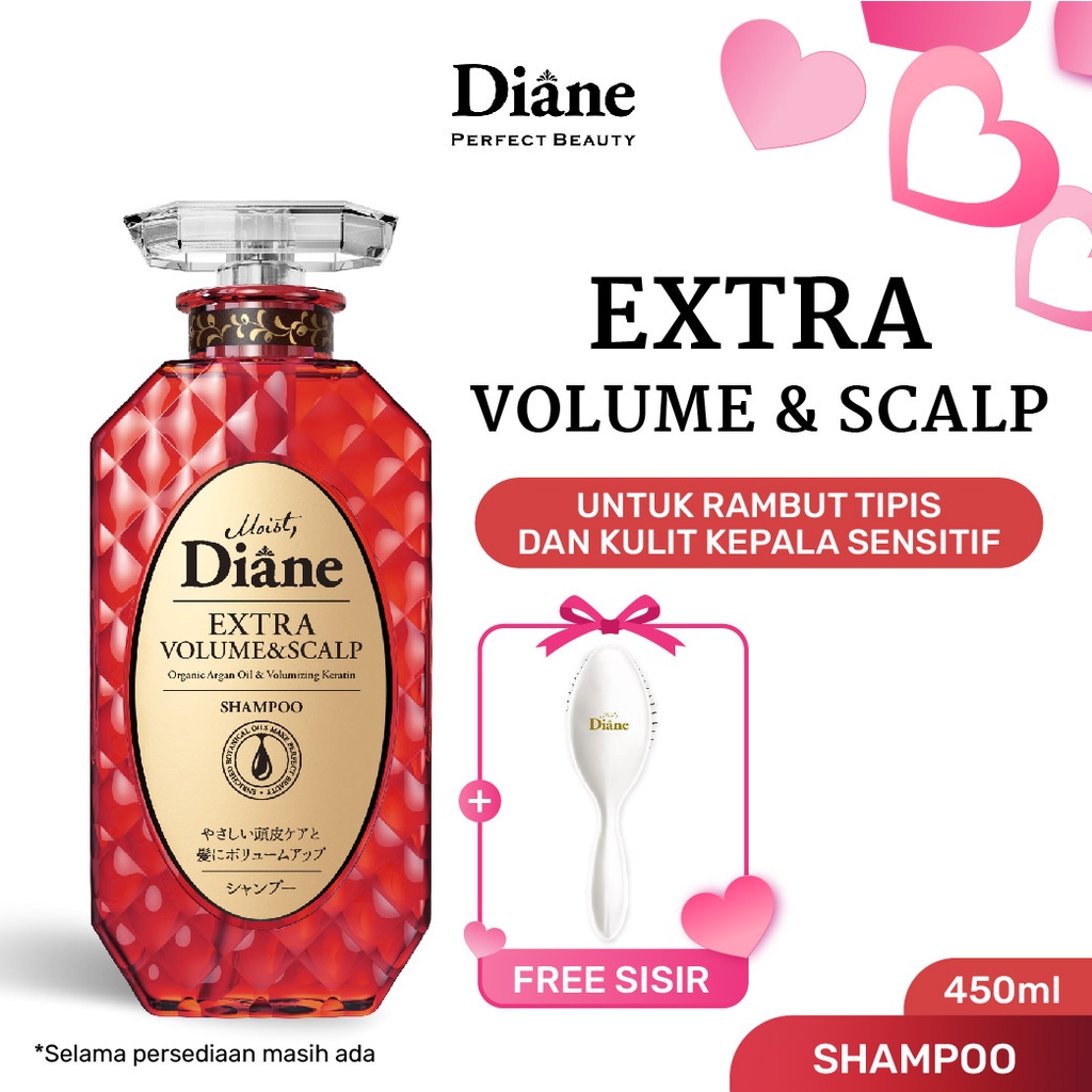 Jual Moist Diane Extra Volume & Scalp Shampoo 450ML (Made In Japan