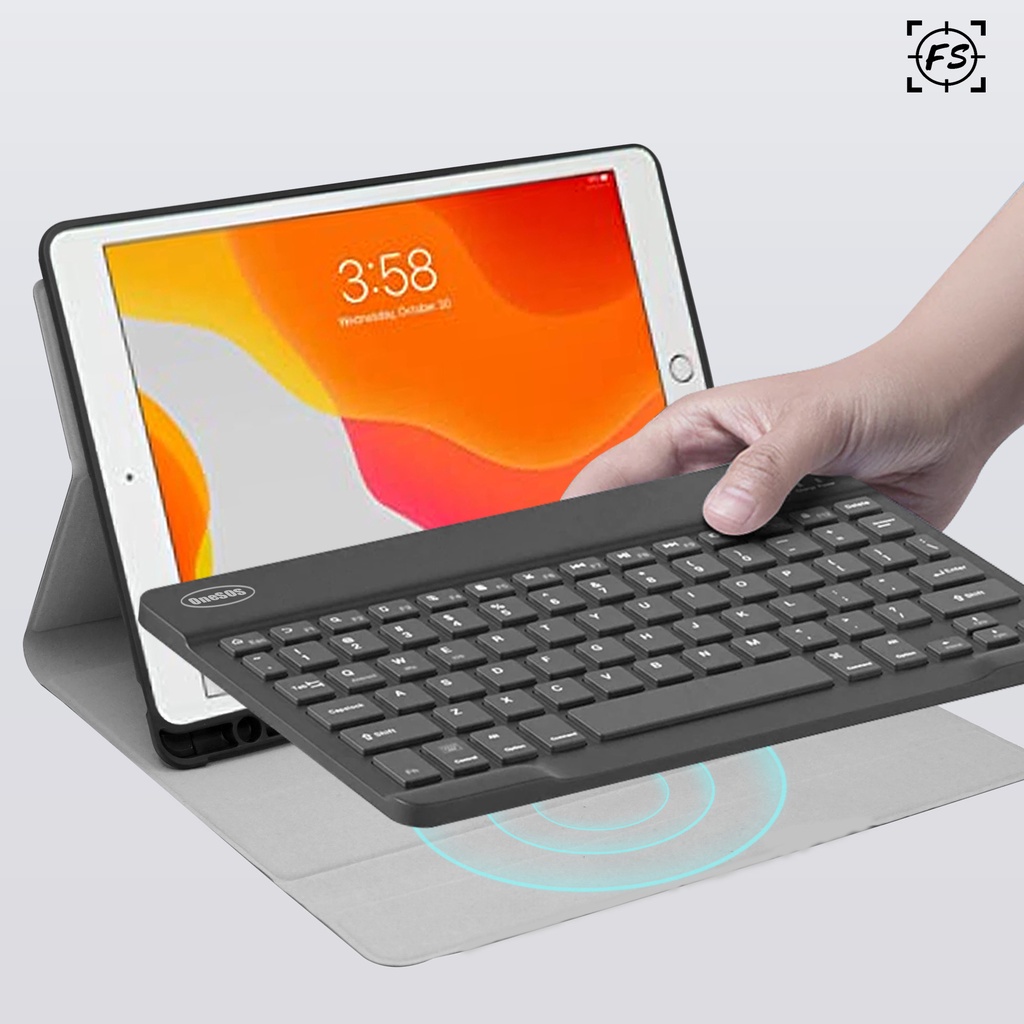 PAKET SUPER LENGKAP Tab Oppo Pad Air Keyboard + Sarung + Mouse Bluetooth Book Case