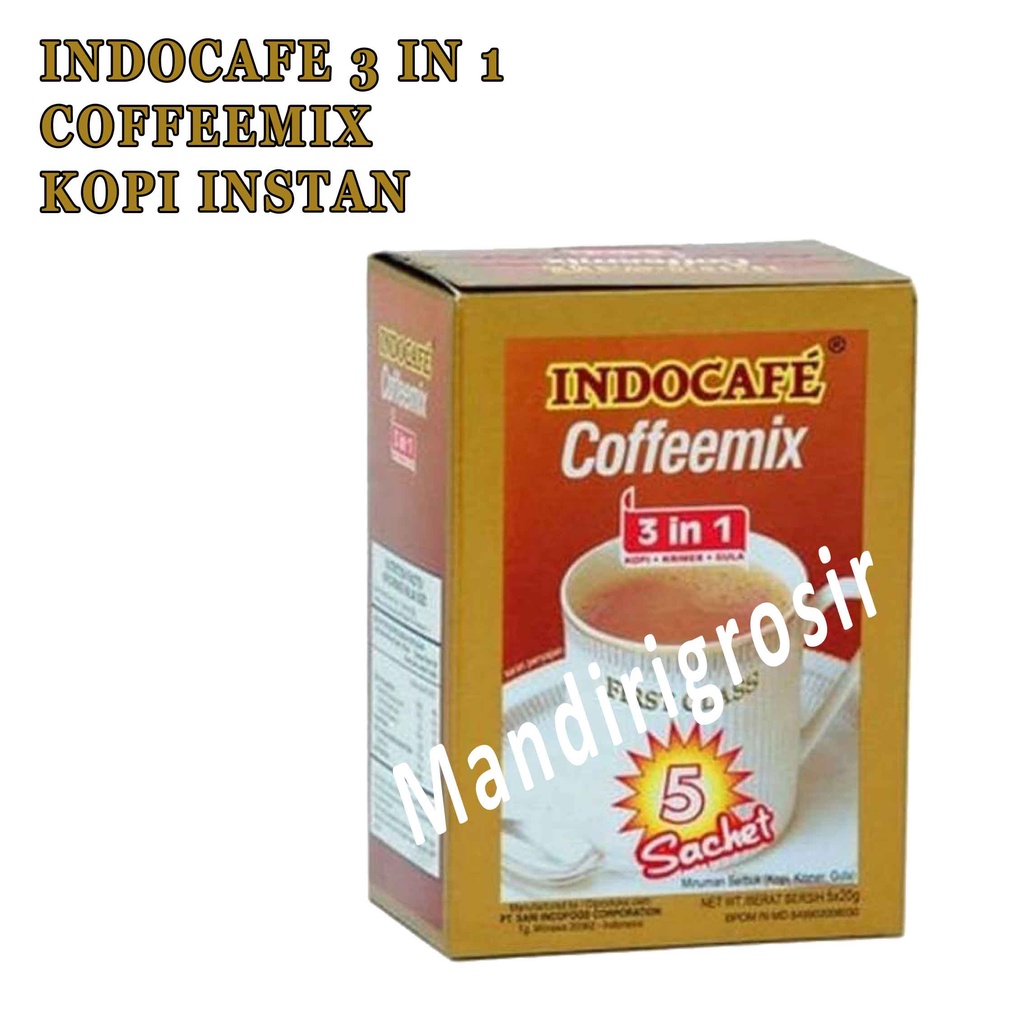 IndoCafe* Cofee Mix* Kopi Instan 3 in 1* Cofee* 5pcs