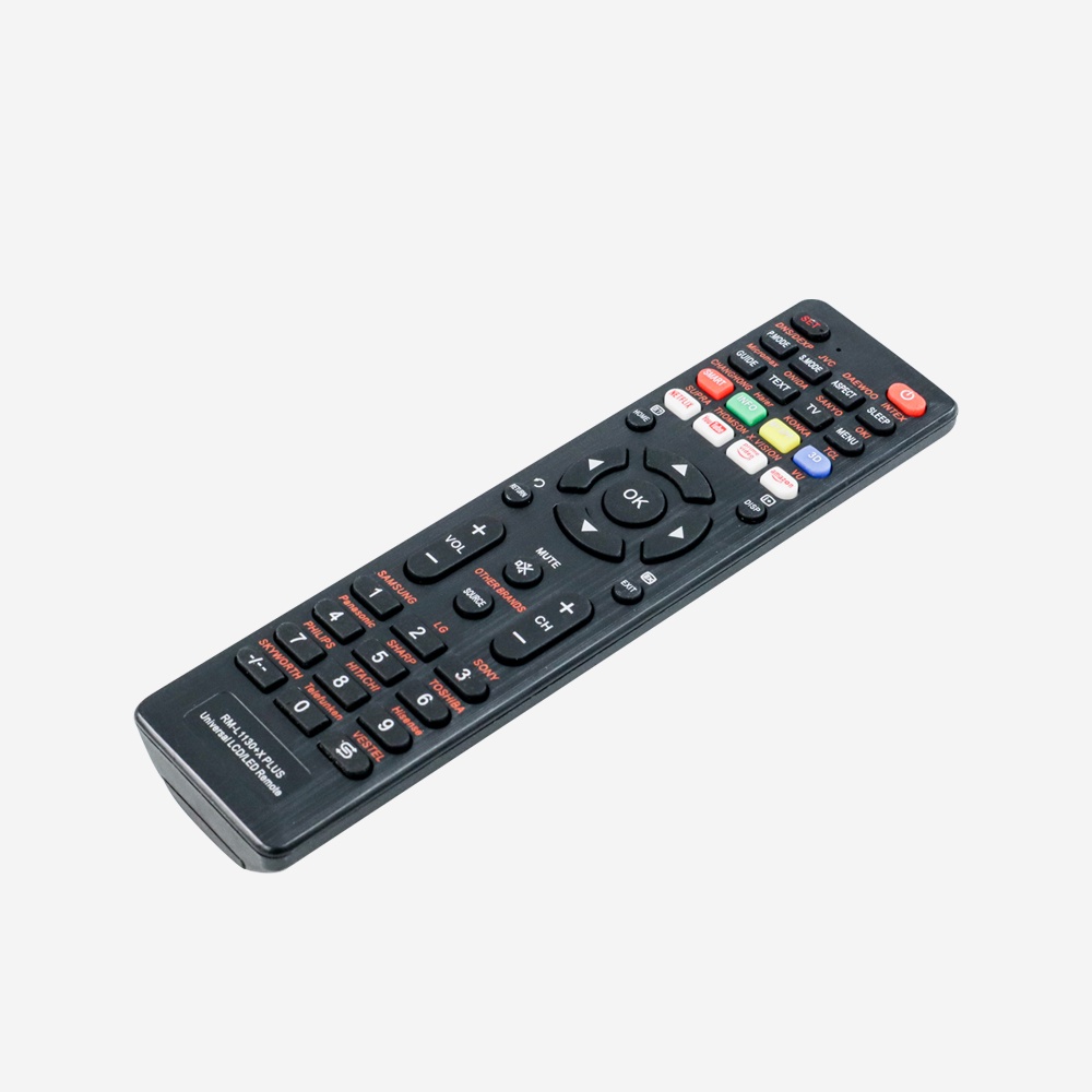 HUAYU Remote TV Universal Semua Merk TV LED/LCD Netflix Youtube - RM-L1130+X Plus - Black