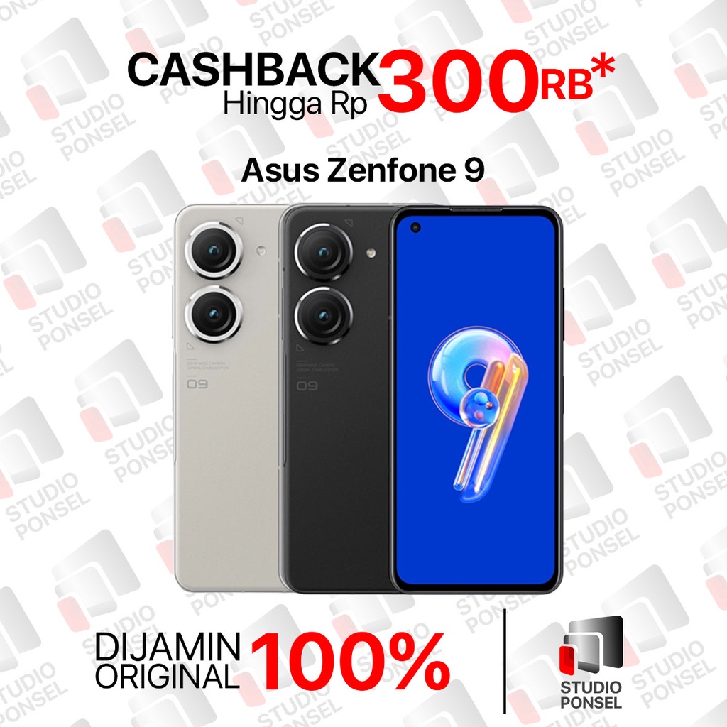 RESMI Asus Zenfone 9 8/256GB Snapdragon 8+ Gen 1 Black White 256 GB