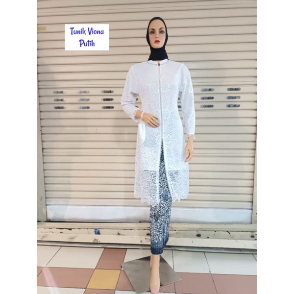 Kebaya Brokat Tunik Busui Payet Modern / Kebaya Wisuda / Kebaya Kurung / Kebaya Modern / Kebaya Busui