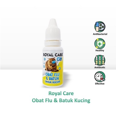 FLU &amp; BATUK KUCING ROYAL CARE Obat Flu untuk Kucing 10 ML