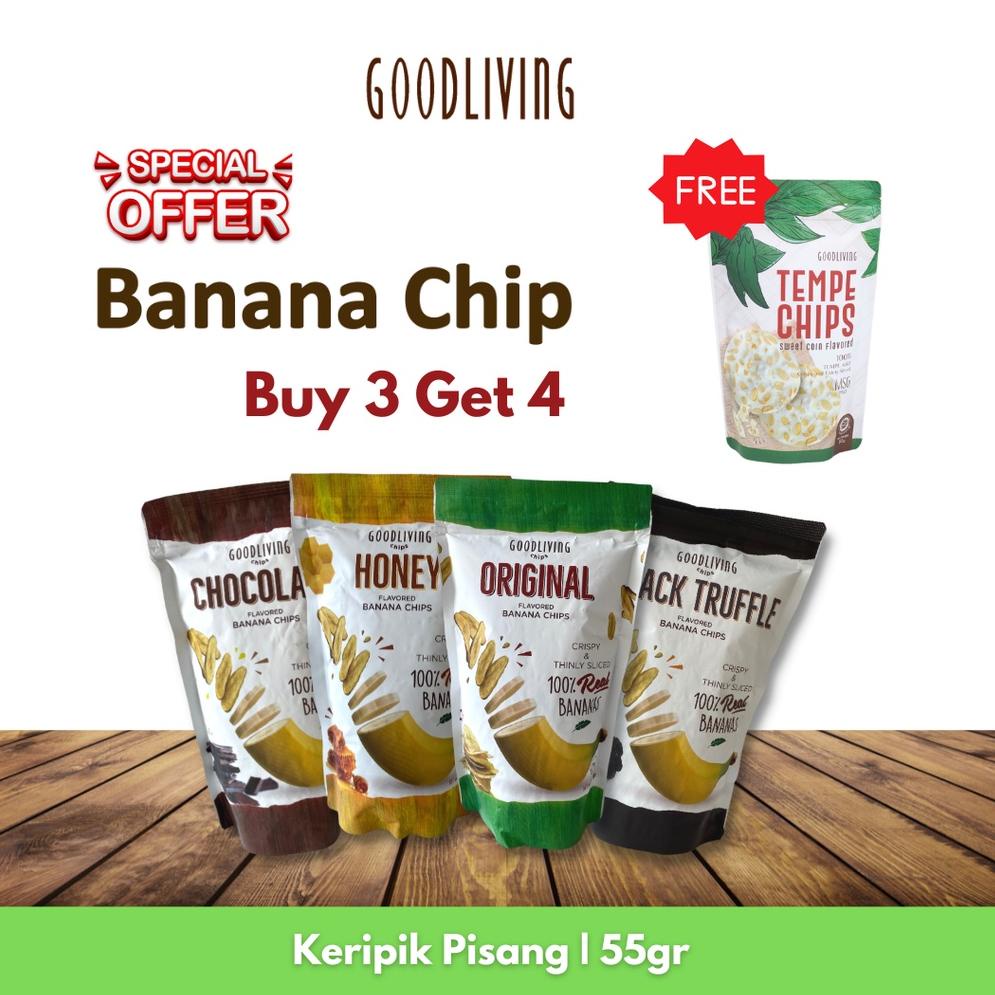 

[PRODUK-06S8E35] Keripik Pisang Good Living Banana Chips Chocolate 55 gr Seller