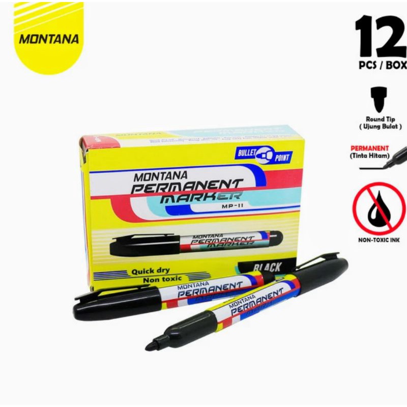 

Spidol /Marker Permanen Hitam Murah