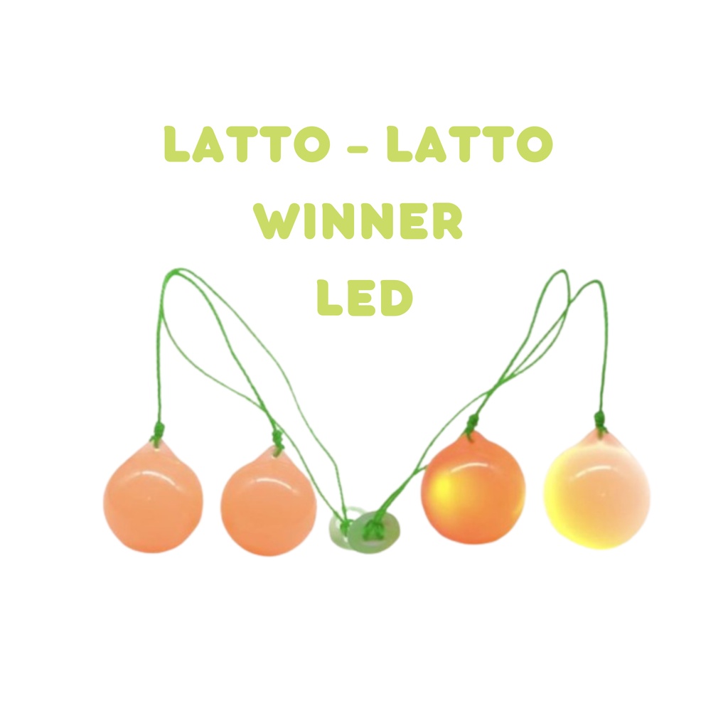 [ ABJ ] WINNER LED Mainan Anak Tek Tek Mainan Lato Lato Jadul Edukasi 4CM