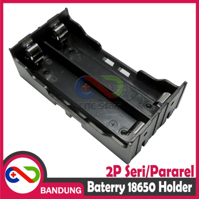 TEMPAT BATERAI 18650 HOLDER BATTERAY 18650 CASE BATERRY 18650 2 SLOT PARAREL