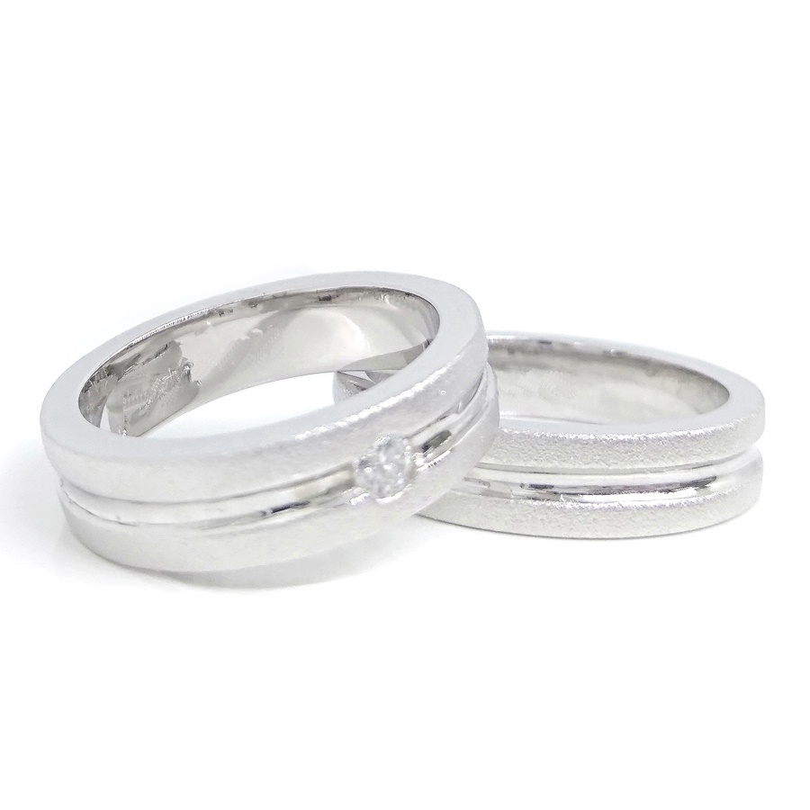 Cincin Kawin Couple Perak Asli Gratis Ukir Nama A42