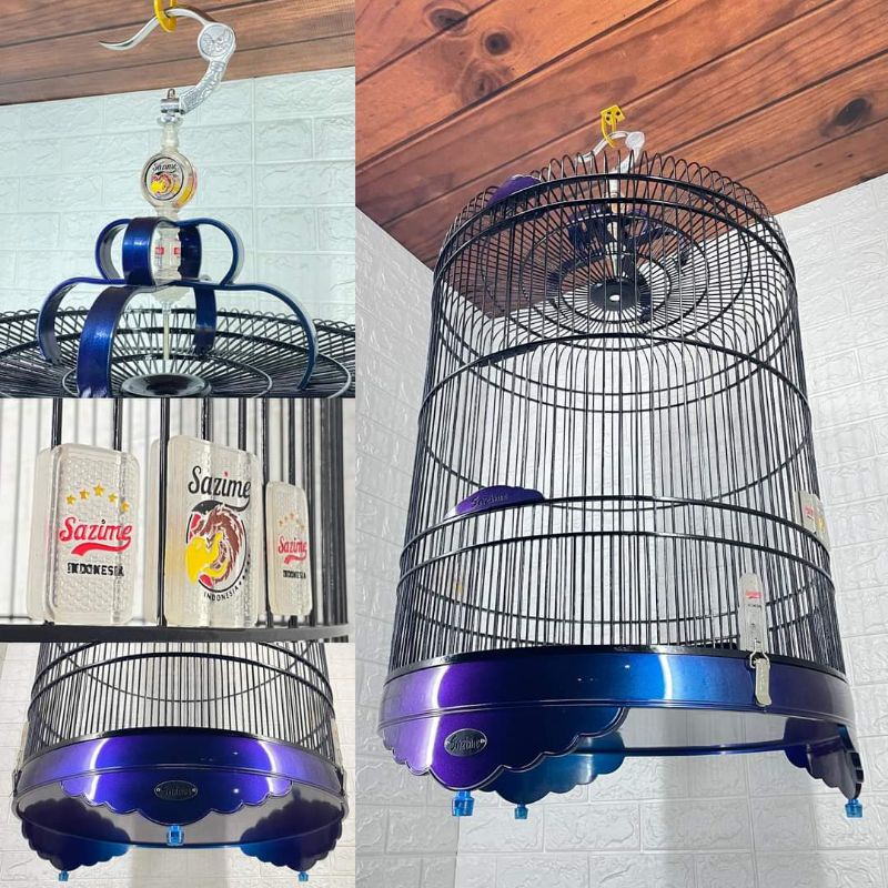 READY sangkar murai sazime lavender uk 58 tebok pvc surabaya sekitar