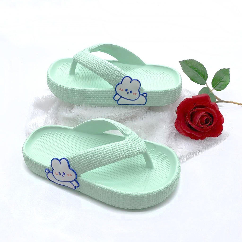 Sandal Jepit Wanita Dewasa dan Anak Motif Kelinci Korean Style Terbaru Uk.30-41