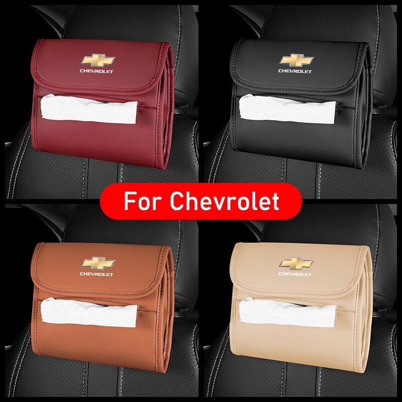 (NEW) Kotak Tisu Mobil Laci Kursi Gantung tissue box Kreatif Sandaran Tangan box interior Untuk Chevrolet Colorado Spark Trailblazer Captiva Aveo CRUZE Malibu