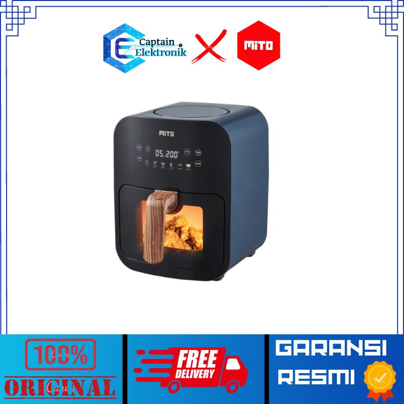 MITO air fryer Crystal Series Air Digifry AF8 Airfryer Digital AF 8 Air Fryer AF-8 ORI
