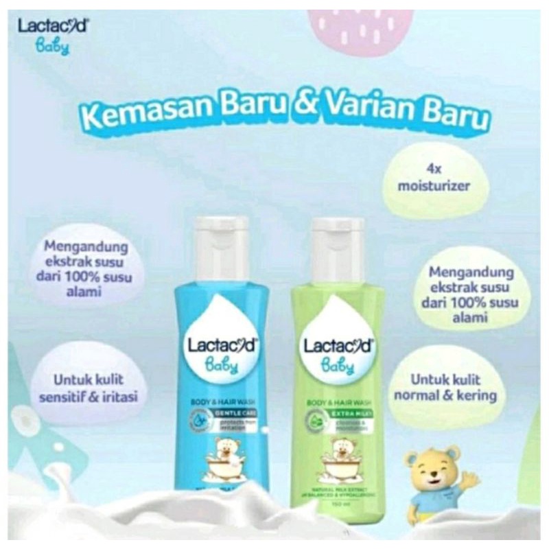 Lactacyd Baby Liquid Soap Gentle Care | Milk Ekstra 60ml 150ml 250ml 500ml