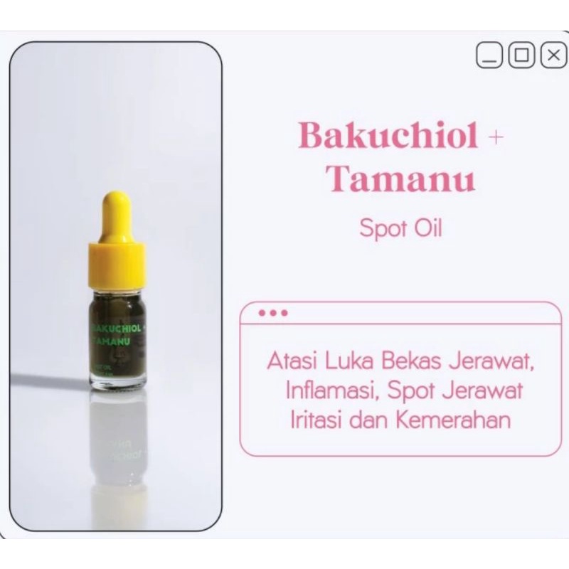 Bloomka - Bakuchiol + Tamanu Anti Acne &amp; Wound Healing Spot Oil 5ml