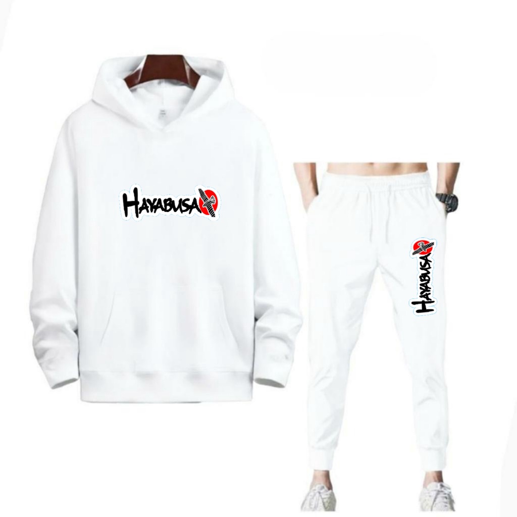 SETELAN HAYABUSA JOGGER DAN HOODIE BAHAN TEBAL NYAMAN DIPAKAI TERLARIS