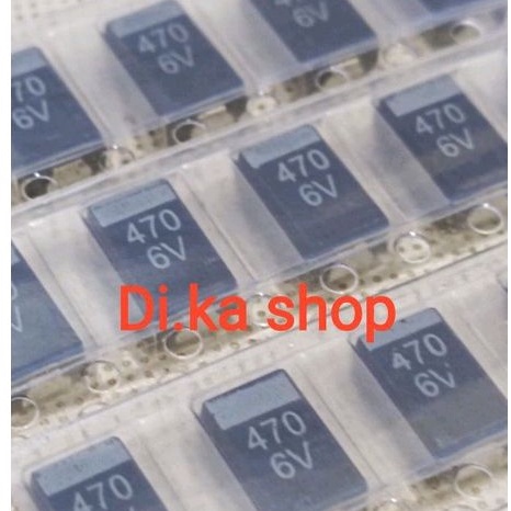Capacitor Kapasitor Tantalum 470uF 6V NEC Tokin 470 laptop PS