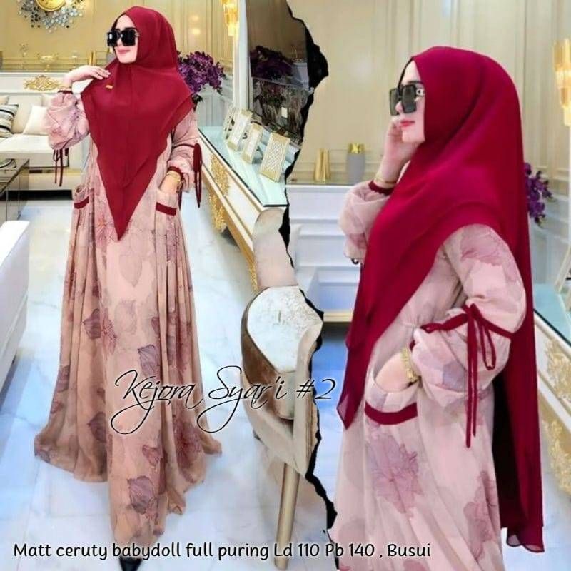 ✔COD BISA CHAT DULU KEJORA SYARI GAMIS SYARI LEBARAN 2023 BUSUI GAMIS HARI RAYA 2023