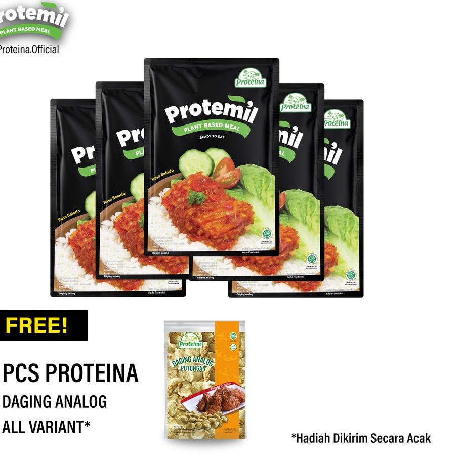 

RVN205 Protemil Balado 5pcs + FREE 1pcs Proteina Daging Analog $$