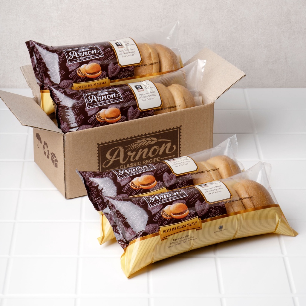 

Roti Cream Messes Arnon Bakery Paket 4 pcs