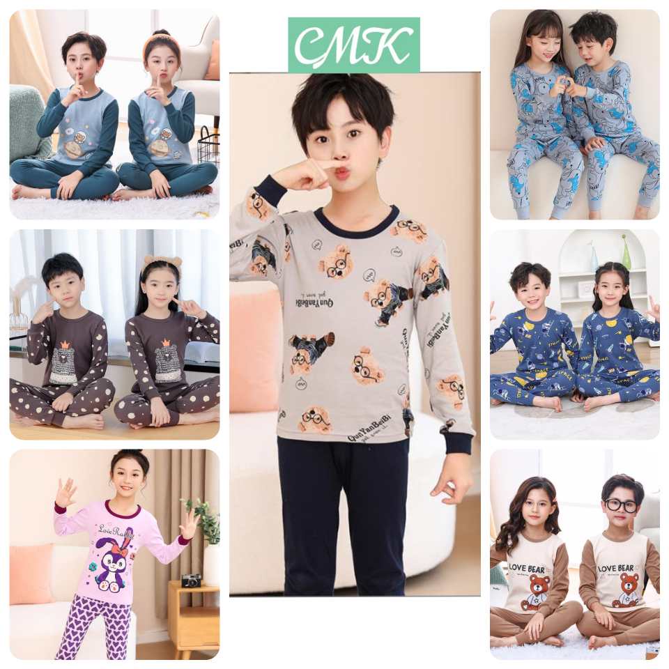 Piyama Anak Import / Baju Tidur Anak USIA 1-12 TAHUN BAJU TIDUR ANAK COWOK CEWEK