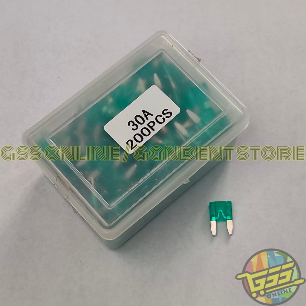 Fuse sekring tancap MINI DX original fuse 5A 7,5A 10A 15A 20A 25A 30A 1 BOX ISI 200 PCS