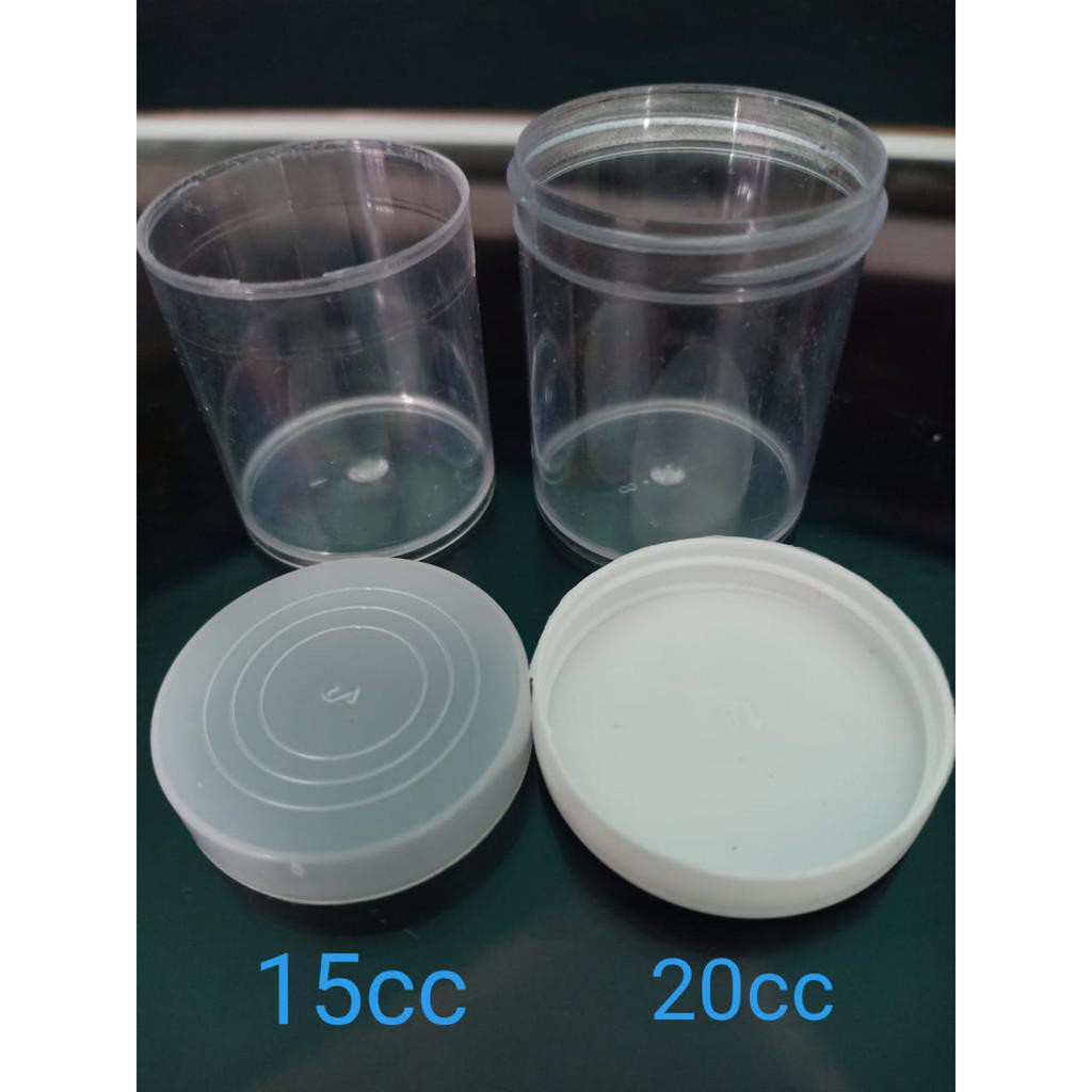 Botol pot plastik / botol slim /kapsul 20cc dan 15 cc